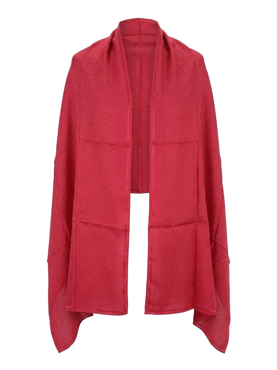 Red Silk Foulard Accessory