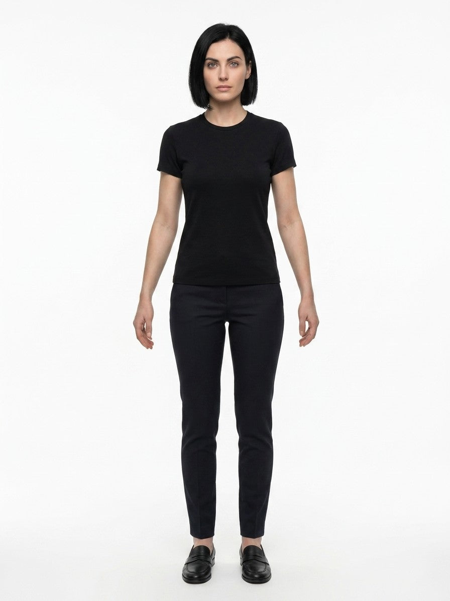 Black Cotton T-Shirt