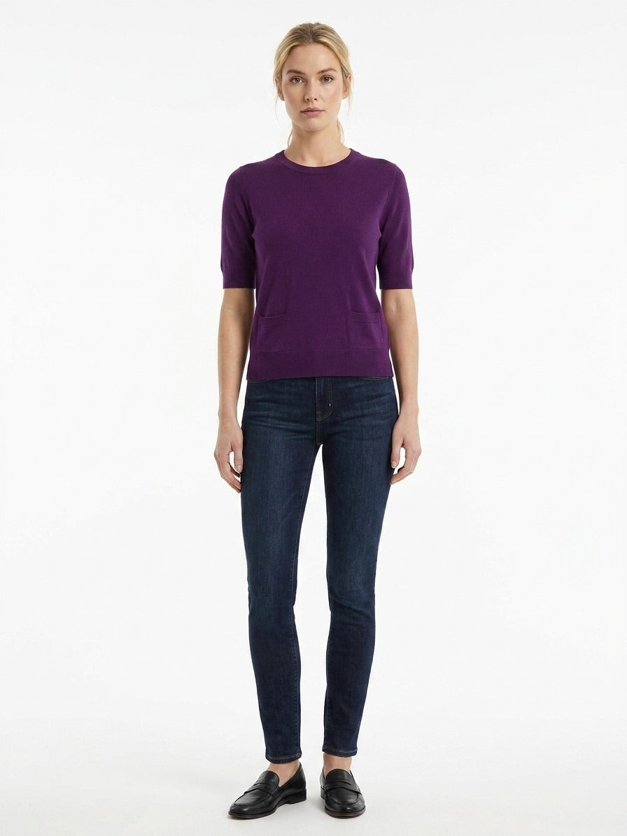Purple Cashmere Sweater Clothing