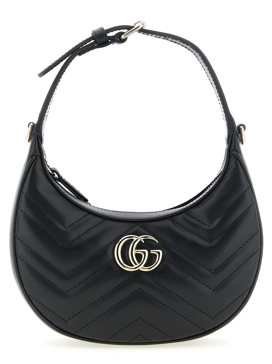 Black Calfskin Shoulder Bag