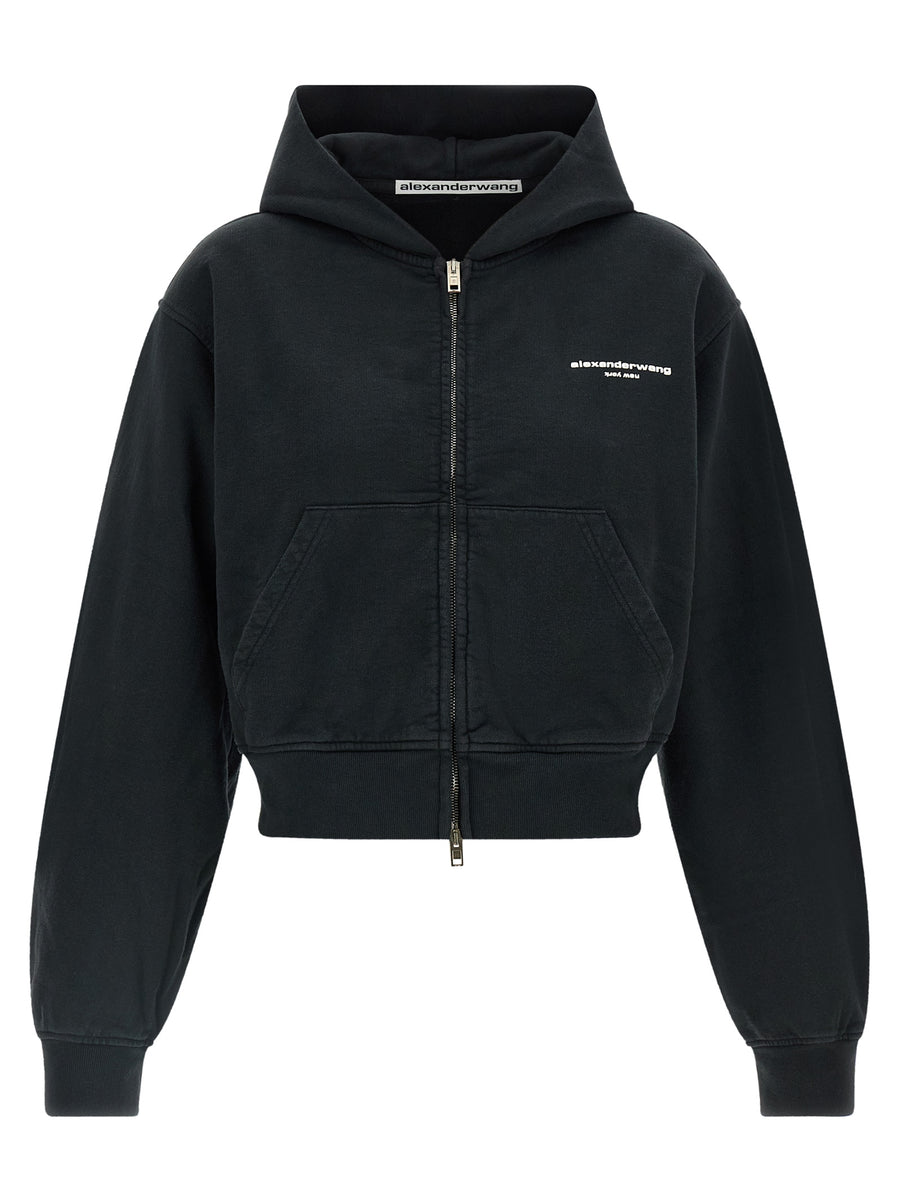 Black Cotton Sweatshirt Clothing