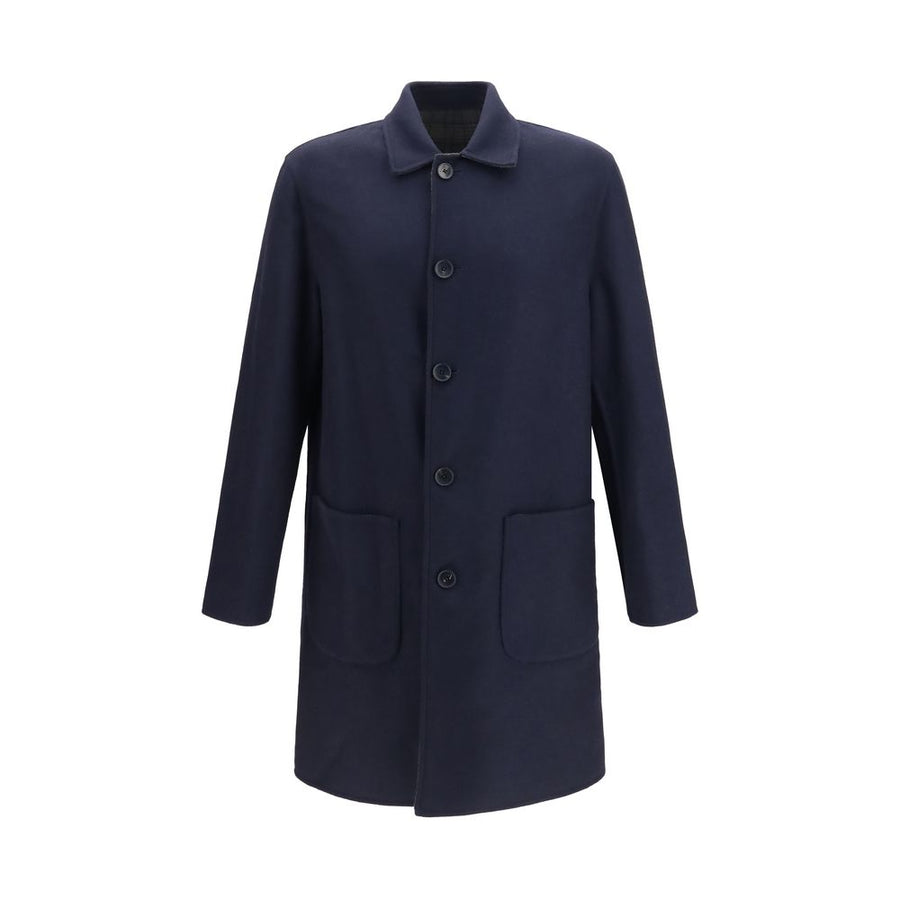 Blue Wool Oves Aries Coat Clothing
