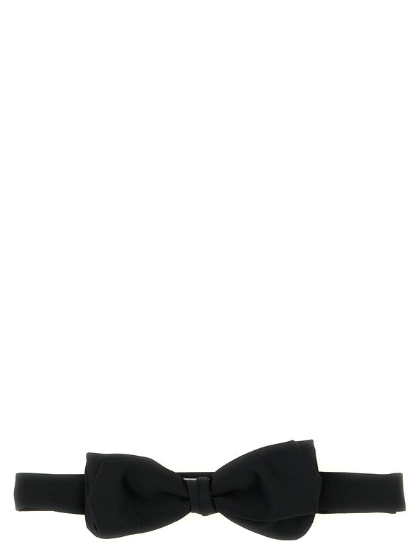 Black Polyester Bowtie Accessory