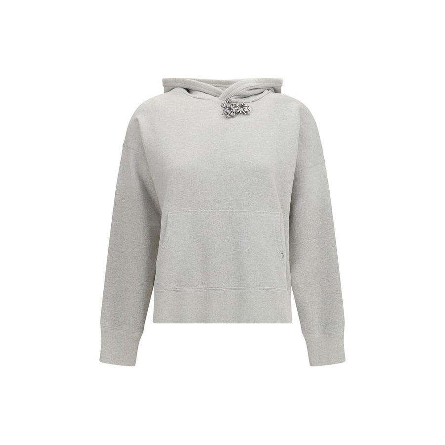 Gray Cotton Sweatshirt Clothing