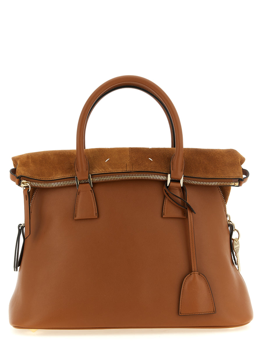 Brown Calfskin Shoulder Bag