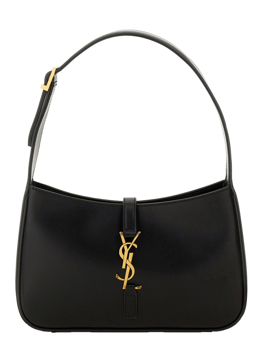 Hobo Bag Le 5 À 7 Black Calf Skin Shoulder