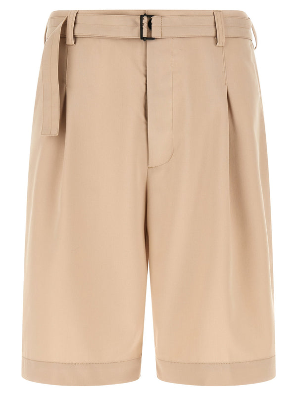 Cellar Door Viper Bermuda Shorts — Beige
