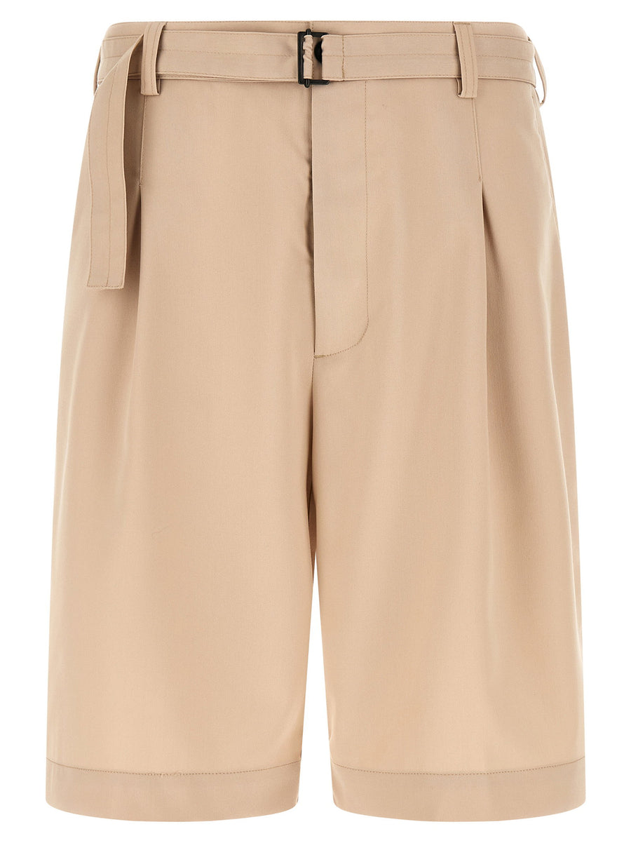Cellar Door Viper Bermuda Shorts — Beige