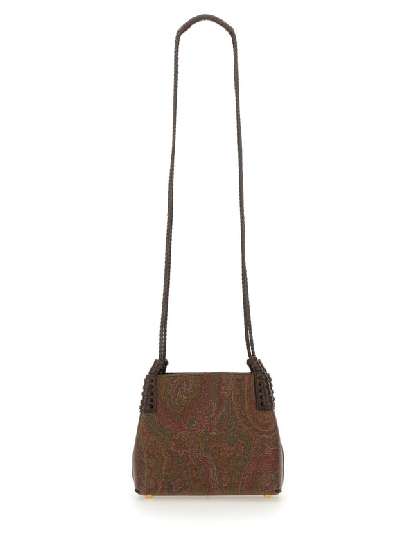 Libra Arnica Mini Shopping Bag Brown Cotton Shoulder