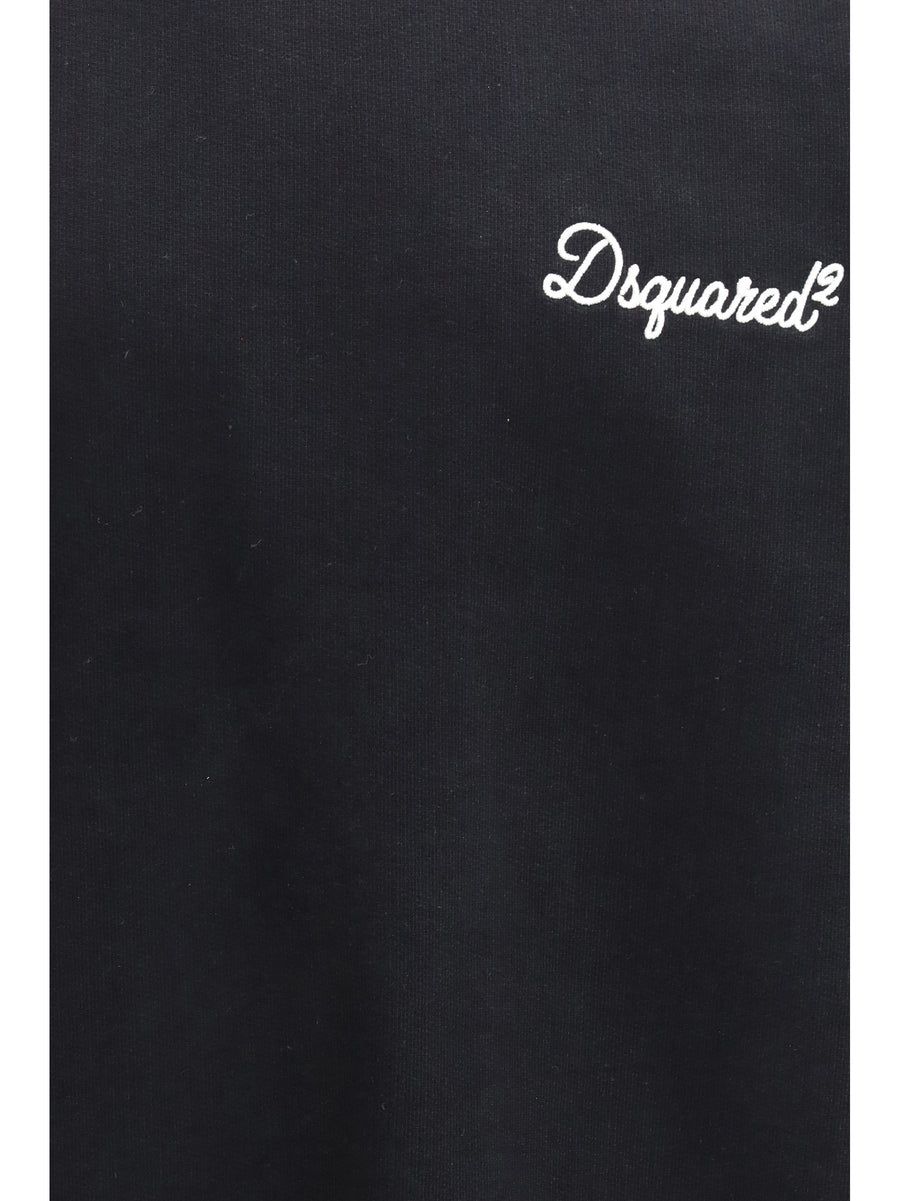 Sweatshirt Logo Cotton Black Sweatshirts