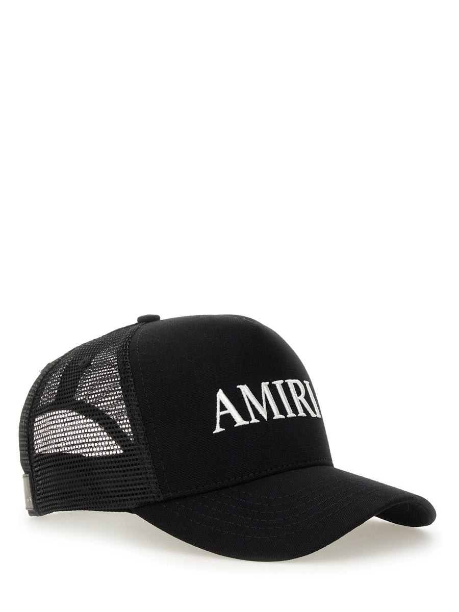 Baseball Cap With Logo Black Cotton Hat
