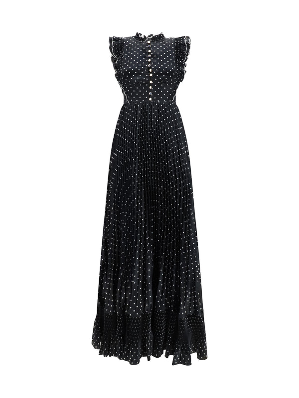 Self-Portrait 100% Polyester dress in black