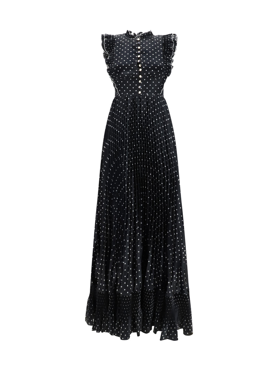Self-Portrait 100% Polyester dress in black