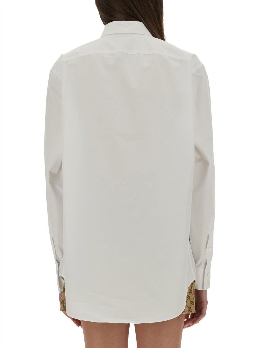 Cotton Poplin Shirt White