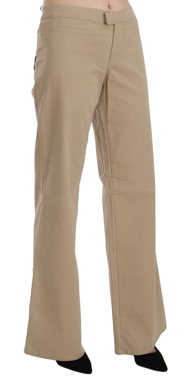 Just Cavalli 96% Cotton trousers in beige
