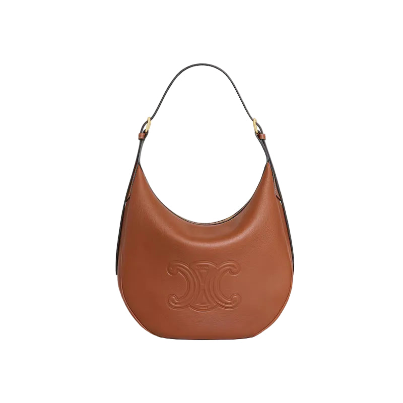 Celine Leather shoulder bag in brown
