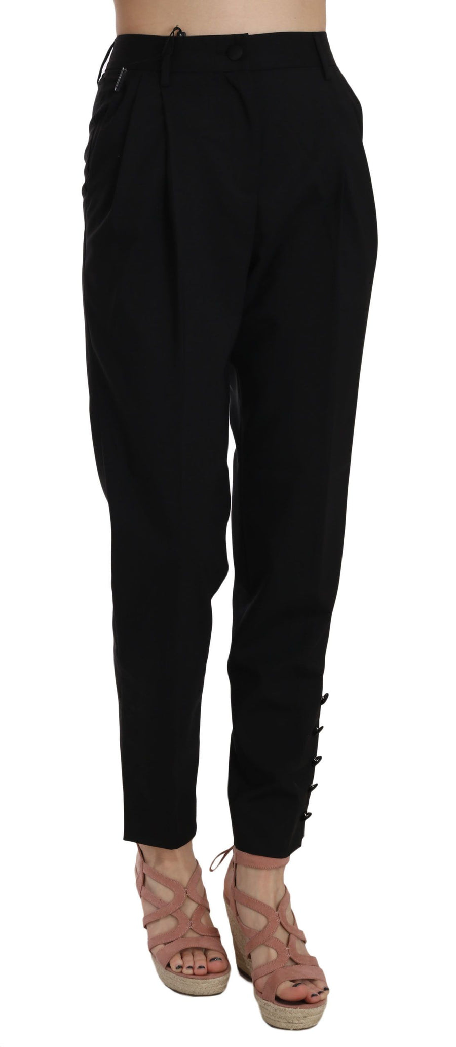 Dolce & Gabbana 98% Virgin Wool trousers in black
