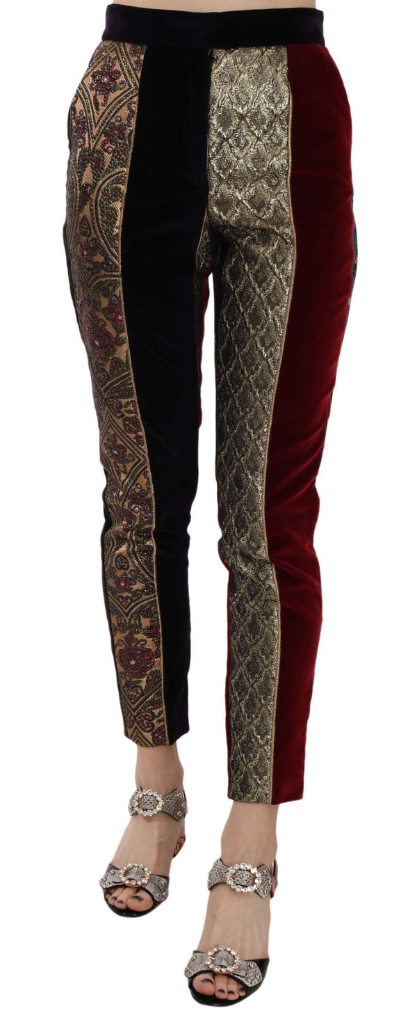 Dolce & Gabbana 45% Cotton trousers in multicolor