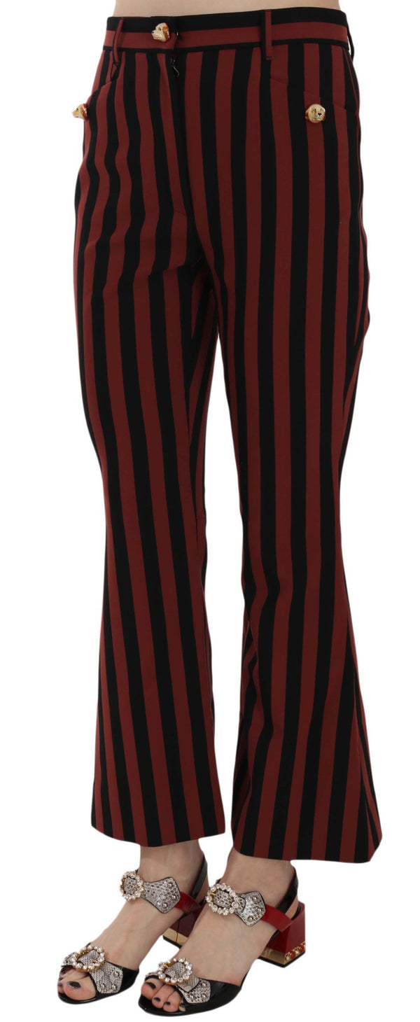 Dolce & Gabbana 68% Polyester trousers in black