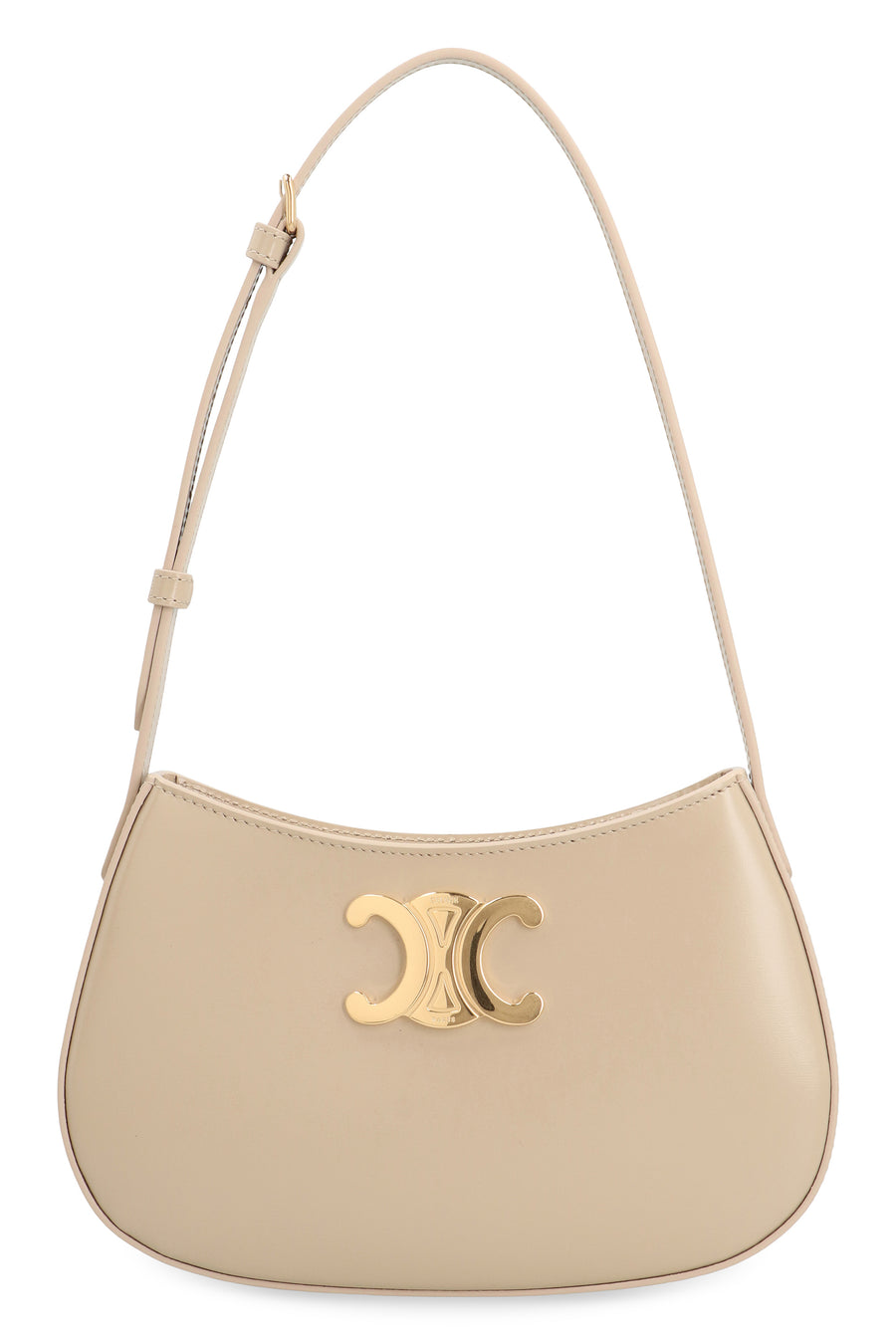 Crossbody Bag Tilly Media Beige Calf Leather Shoulder