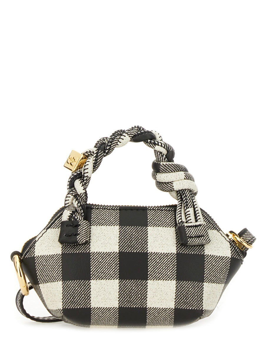 Bou Nano Vichy Bag Black Recycled Leather Handbags