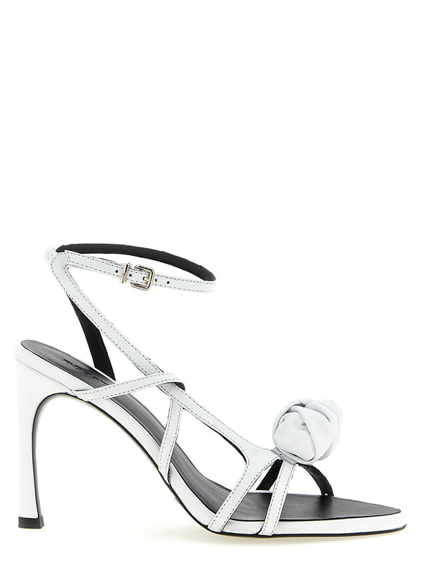 Rotate Birger Christensen Leather Knot Heel — White