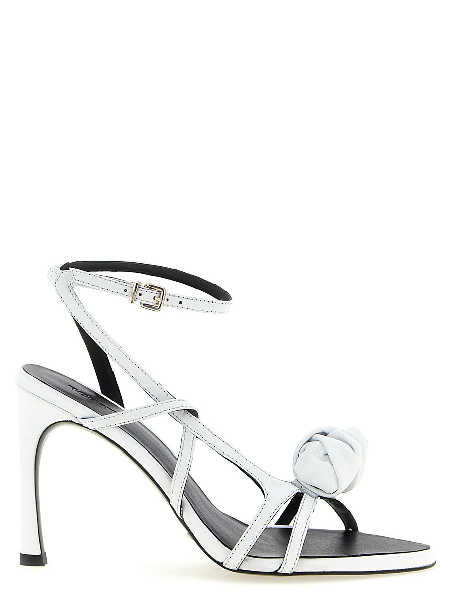 Rotate Birger Christensen Leather Knot Heel — White
