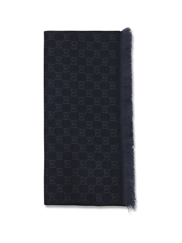 Gucci 100% Wool Ovis Aries scarf in black