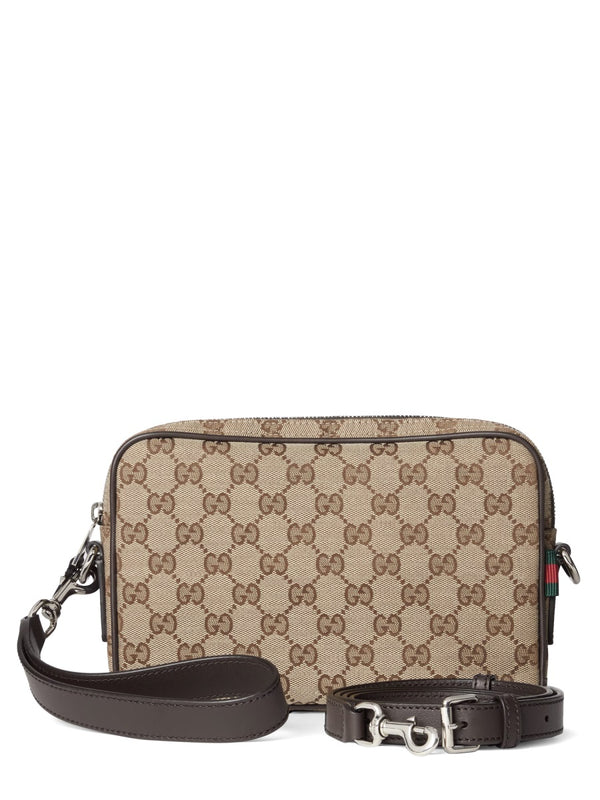 Shoulder Bag Gg Brown Polyester