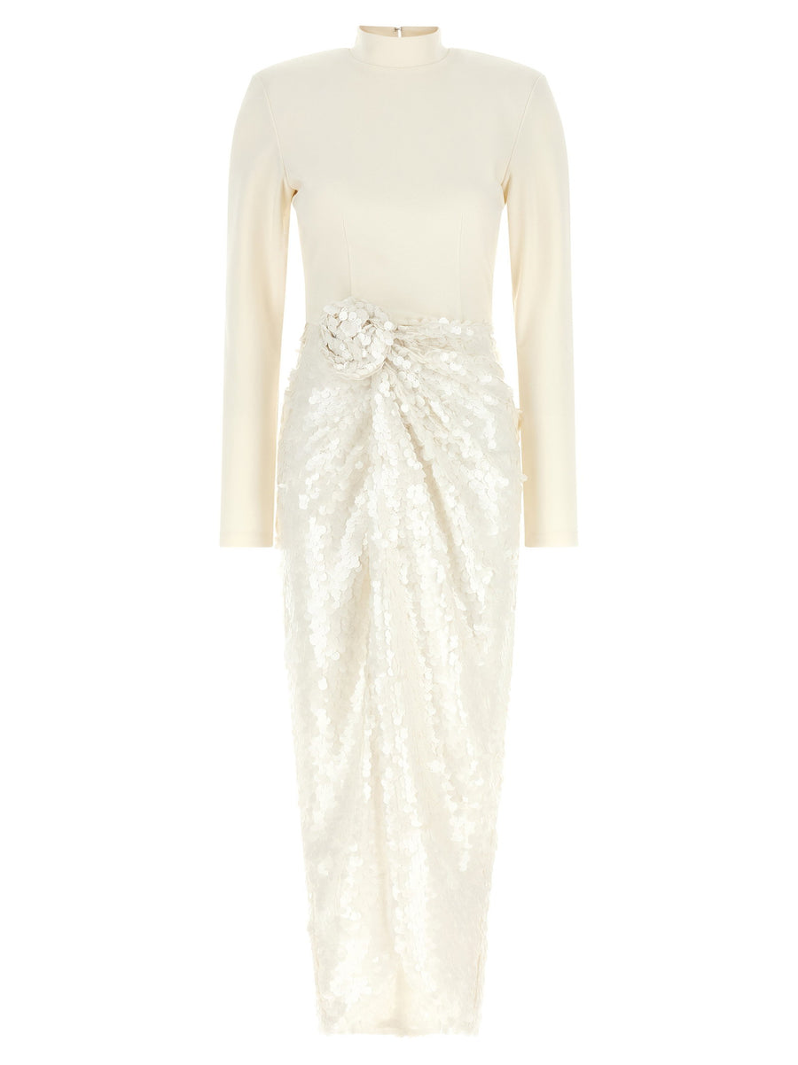 Rotate Birger Christensen Knotted Dress With Flower