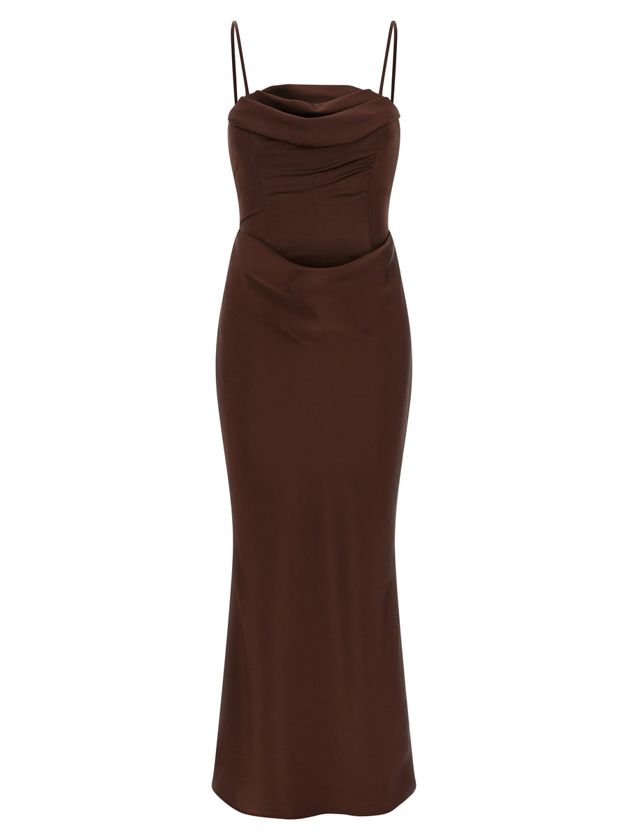 Rotate Birger Christensen Dress — Brown