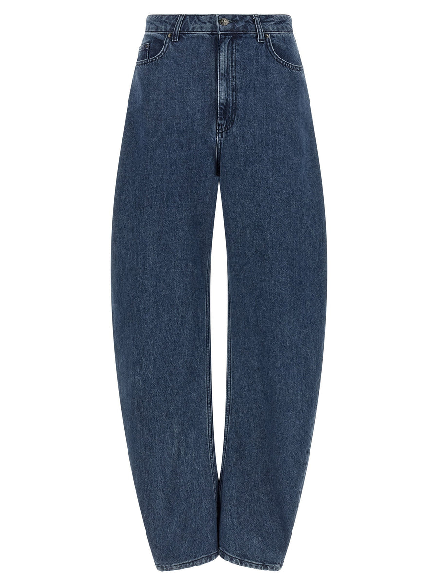Rotate Birger Christensen Barrel Leg Jeans — Blue