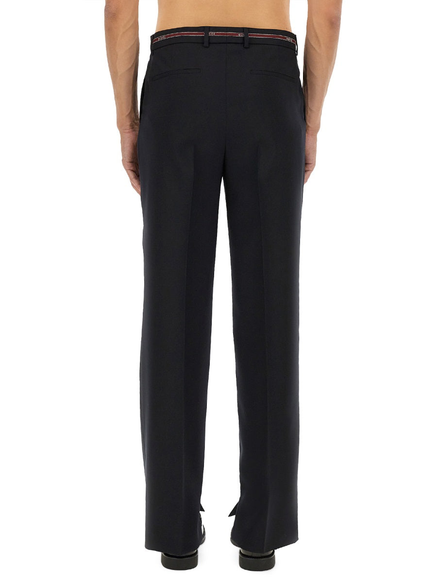 Wool Trousers Blue