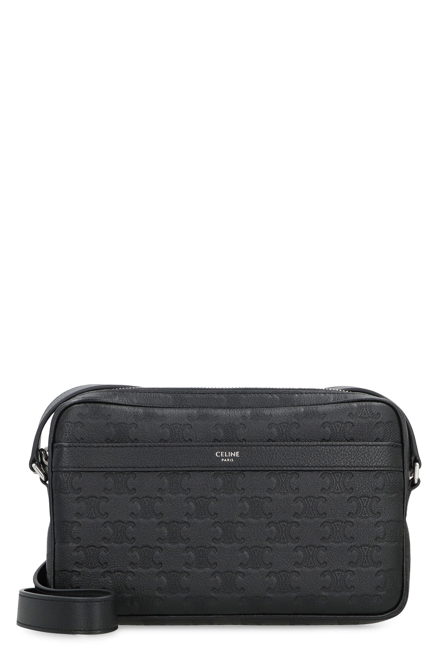 Calf Leather Messenger Bag Black Calfskin