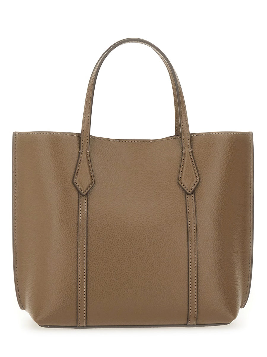 Perry Shopping Bag Brown Leather Handbags