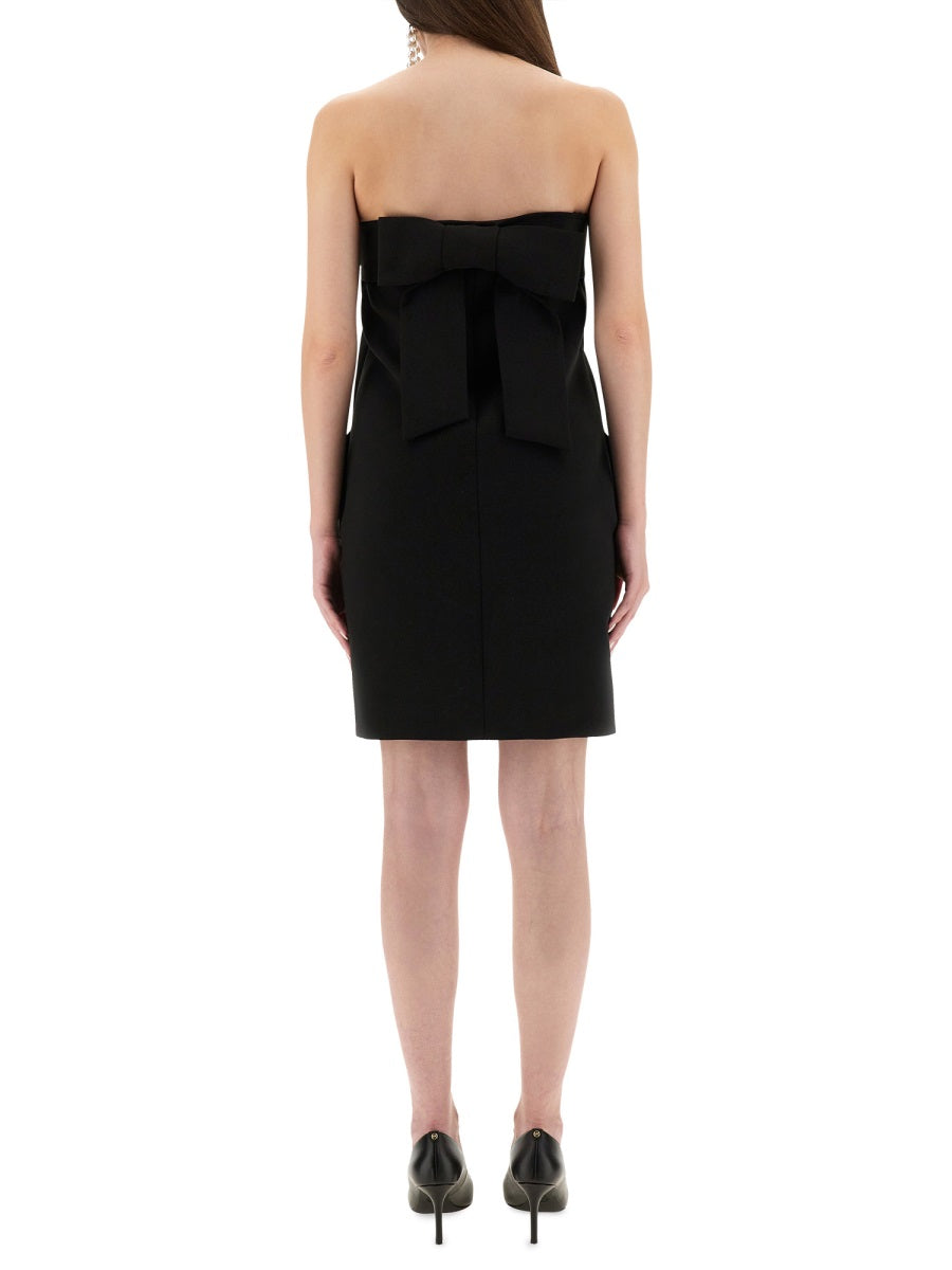 Bandage Sheath Dress Black Polyester