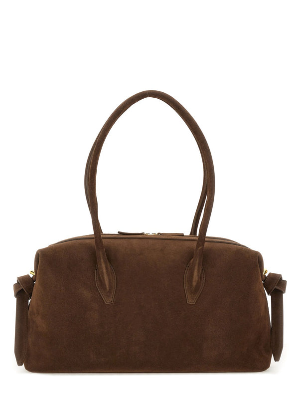 Brioche Duffle Bag Brown Bovine Leather Shoulder