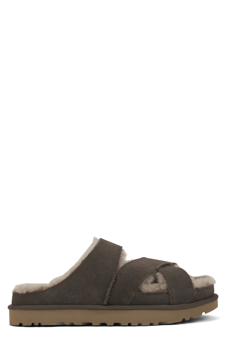 Slip-On Shoes Dense Smoke Leather Sandal