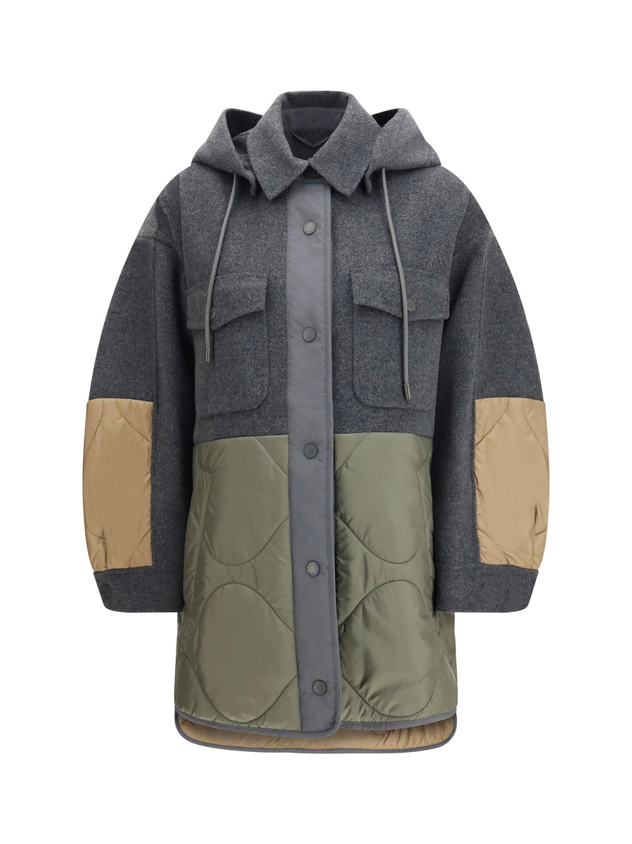 Max Mara Weekend 90% fleece wool coat in gray