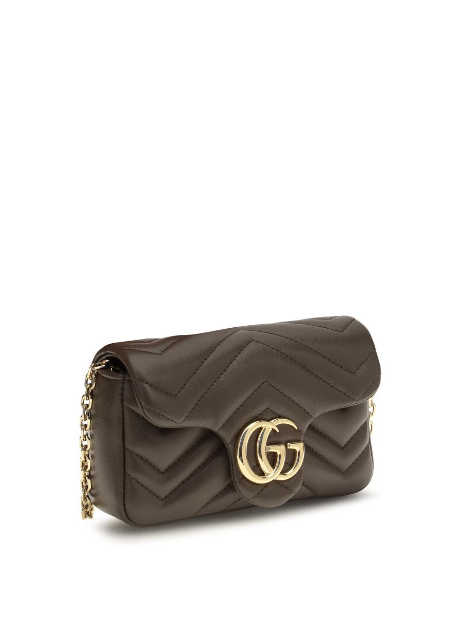 Shoulder Bag Gg Marmont Toasted Leather Toasted/toasted Calf
