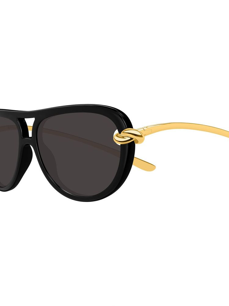Bottega Veneta BV1418S Bio injection plastic frame sunglasses in black