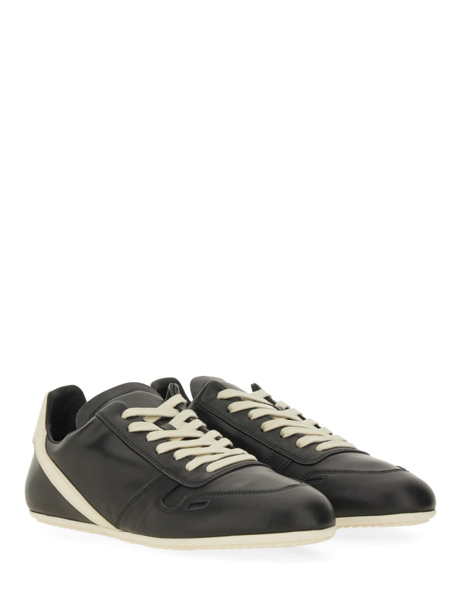 Minimal Sneaker Black Leather Trainers