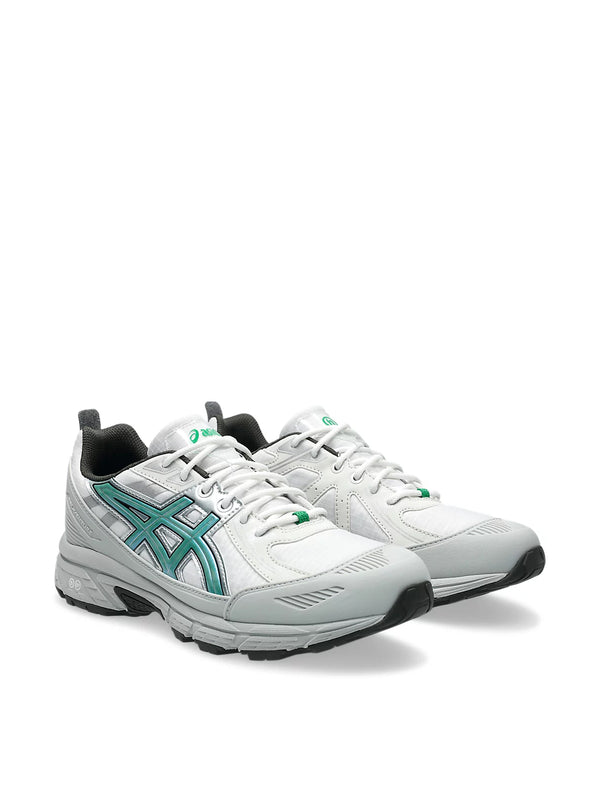 Asics Mesh and synthetic upper; rubber sole sneaker in white