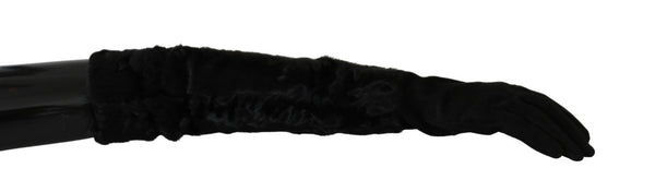 Dolce & Gabbana Suede gloves in black
