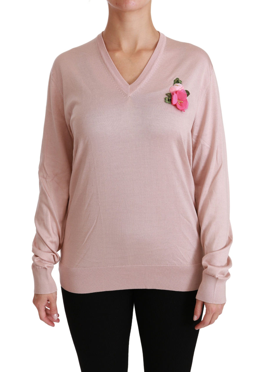 Dolce & Gabbana 100% Silk sweater in pink