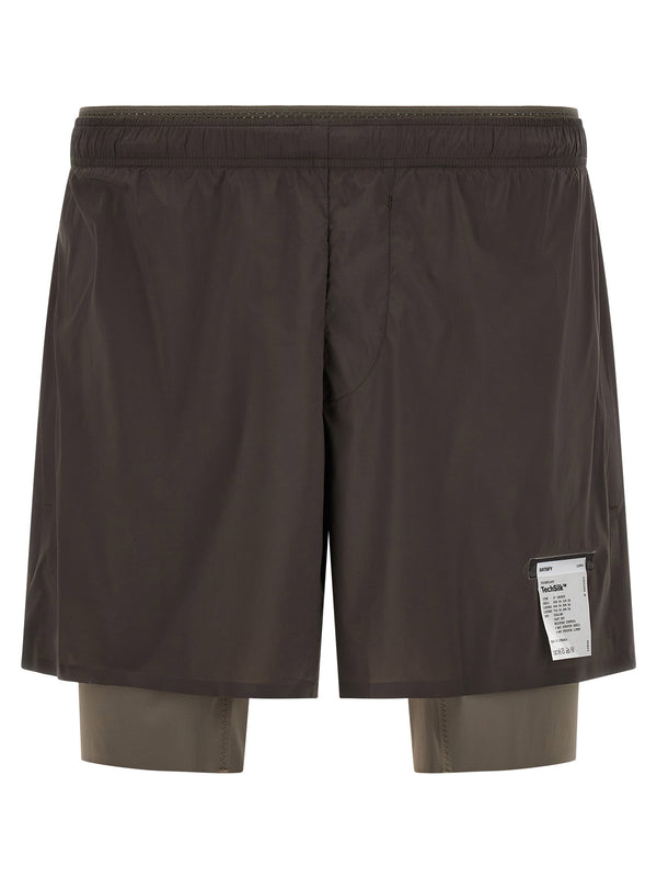 Satisfy Techsilk Bermuda Shorts — Brown
