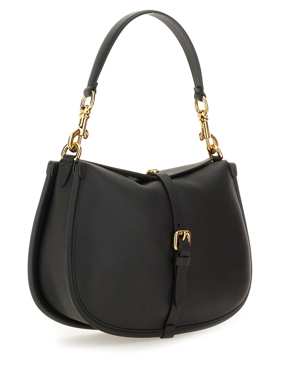 Medium Pony Bag Black Leather Handbags