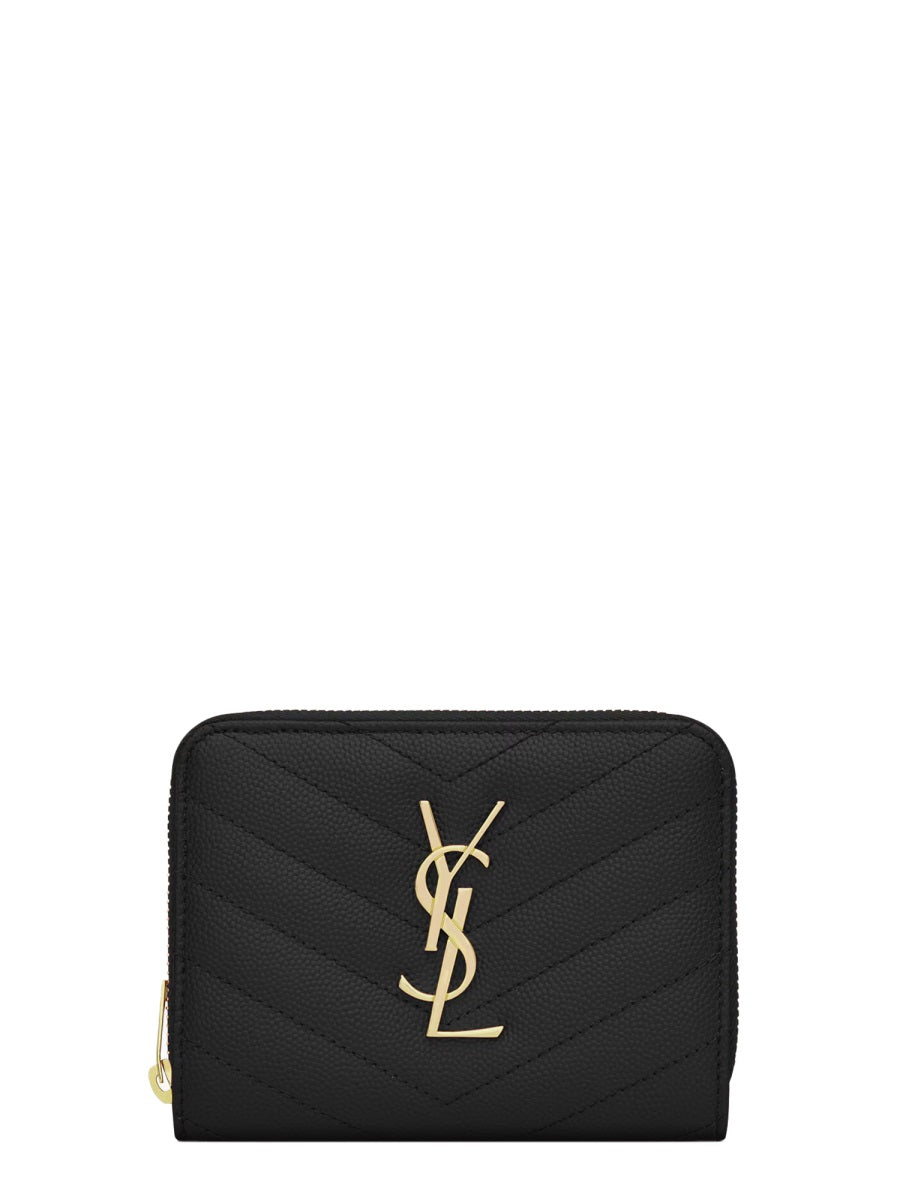 Cassandre Matelassé Leather Wallet Black Calf & Purses