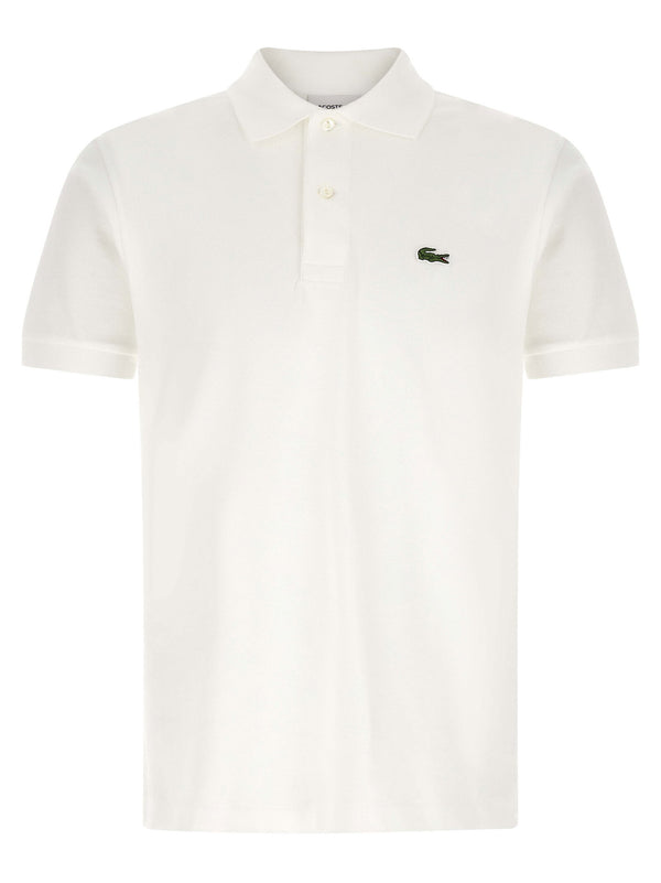 Lacoste Logo-Embroidered Polo Shirt — White