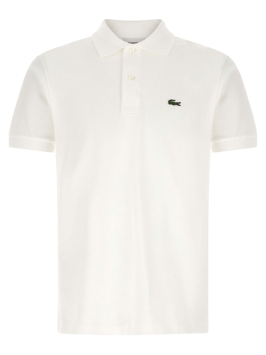 Lacoste Logo-Embroidered Polo Shirt — White